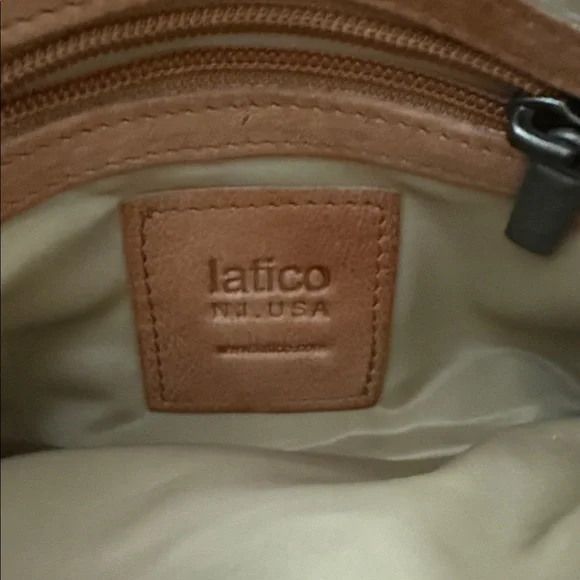 Studded Tan Leather Crossbody Bag - Picture 7 of 7